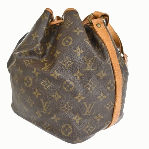 LOUIS VUITTON Petit Noe Drawstring Shoulder Bag Monogram Leather - Picture 12 of 13